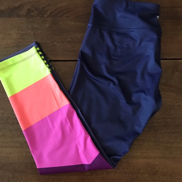 Layer 8 Pants - Layer8 neon crop legging